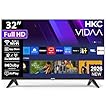 HKC Smart TV 32 Pouces (80 cm) FHD, sans Bord Connectée Télévision avec WiFi, Bluetooth, App Store, Triple Tuner(DVB-T/T2, DVB-C, DVB-S/S2), AirPlay (H32N1F-V, 2026)