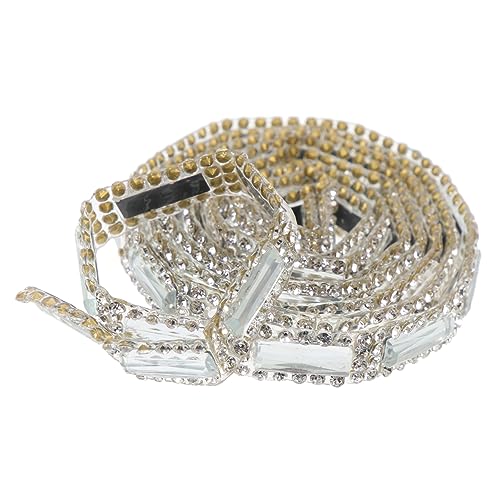 HOMSFOU 1Rollo Imitación De Rhinestone Bling Autoadhesiva Para Manualidades y Decoración Adorno Resistente Al Desgaste Para Ropa