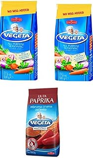 2 Pack Vegeta All Purpose Seasoning (500g) with Hot ground red pepper (100g)