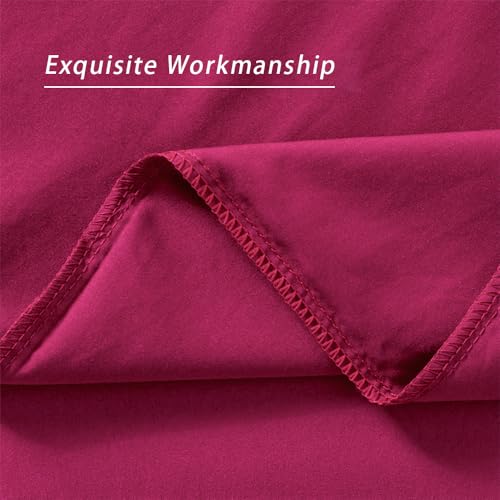 Image of 2 Pack Microfiber King Size Zipper Pillowcases,Rose Pink Pillow Case Set of 2,Soft Comfortable Not Shrink Pillow Cases King,Breathable Luxury Pillow Covers(20x36 Inches)