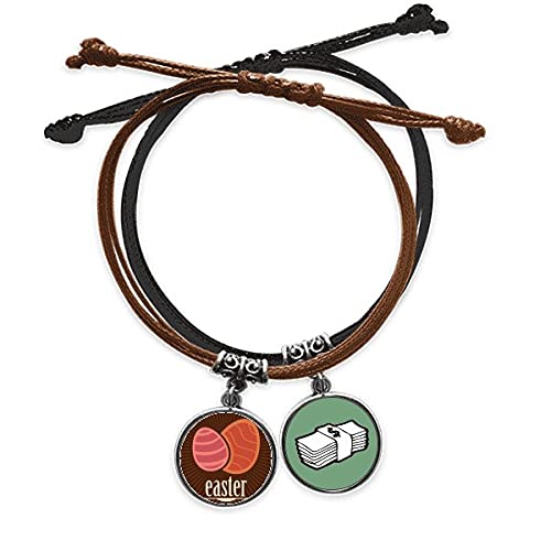 Pulsera de cuero religión festival pascua para lucir en reuniones familiares
