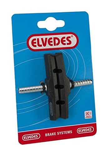Elvedes Mixte 1 Paire Cantilever 70mm Symétrique Patins de Frein V lo cycle VAE E Bike, Noir, Multicolore EU Cover