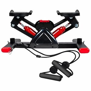 Mini Stepper Machine with Dual Resistance Bands &#...