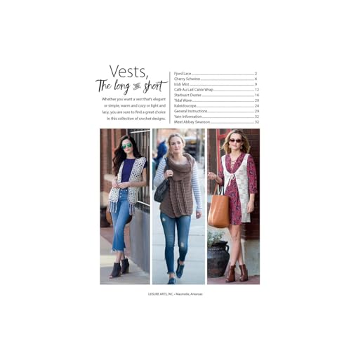 Leisure Arts Livro de crochê afegão, livros de padrões de crochê, padrões de livros de crochê, padrõ