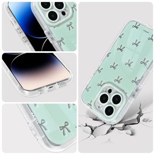 Coque iPhone 13 Pro motif nœud papillon mignon esthétique