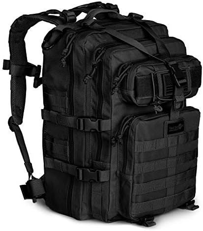 24BattlePack Tactical Backpack | 1 to 3 Day Assault Pack | Combat Veteran Owned Company |40L Bug Out Bag (Black)