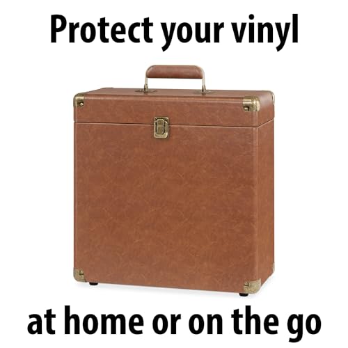 image for Victrola Collector – Record Storage Case – Holds 30+ Vinyl Turntab