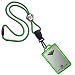 Specialist ID Heavy Duty Lanyard and Identity Stronghold 2-Card RFID Blocking Badge Holder (Green)