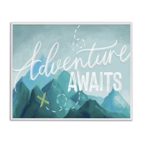 Icy Mountains Adventure Awaits, 16 x 20 Inch Framed Giclée Print