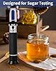 Brix Refractometer 0-90%, Brix Meter Refractometer with ATC, Accurate Refractometer Sugar Maple Syrup, Refractometer Brix for Measuring Sugar Content in Fruit, Honey, Maple Syrup & Other Sugary Drink