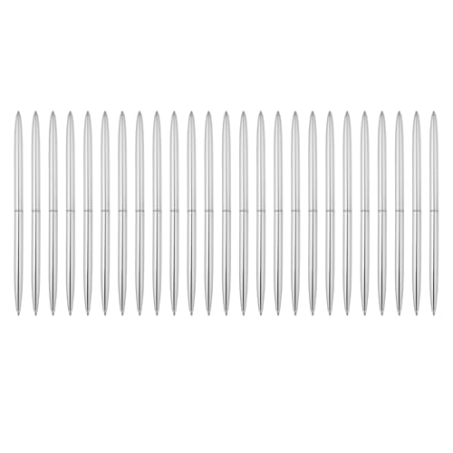 Stylo à bille métallique mince pour éviter les ratures encre noire nette
