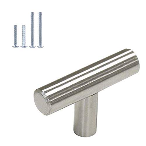 Homdiy Cabinet Knobs Brushed Nickel Drawer Knobs - Hd201Sn 50Pack Metal Cabinet Door Knobs Single Hole T Cabinet Knobs #TOP24