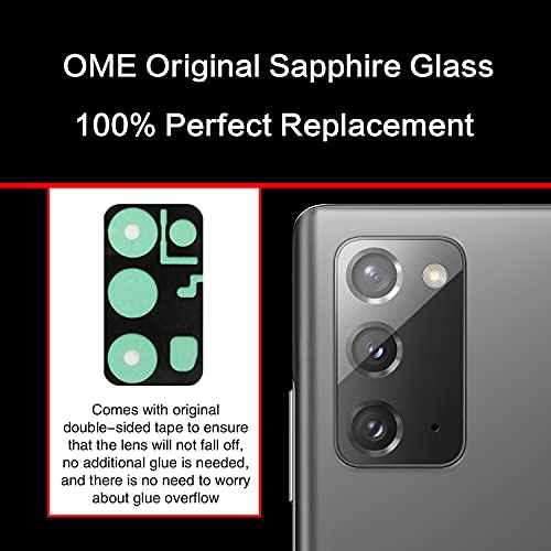 Lente de repuesto para cámara Samsung Galaxy Note 20 gris de 6.7" 5