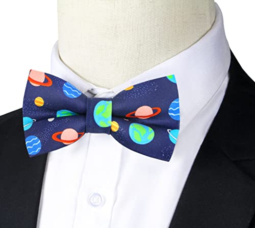 Image of OCIA Cute Pattern Pre-tied Bow Tie Adjustable Bowties for Adult & Children