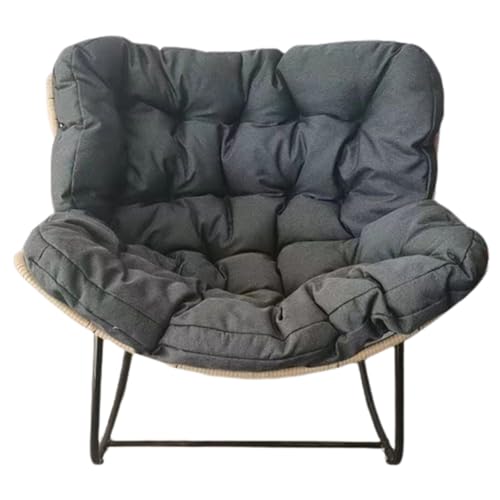 Chaise longue ergonomique à bascule, siège tissu rembourré, fauteuil de salon