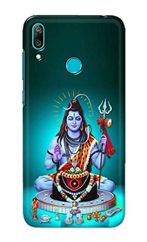 Image of PRINTFIDAA Printed Hard Back Cover Case for Huawei Y7 Prime 2019 | Huawei Y7 2019 Back Cover (Lord Shiva) -1803
