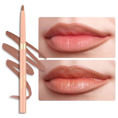 Oulac Waterproof Lipliner Pencil - Smooth and Creamy, Retractable Lip Makeup for Precision Application, Vegan &amp; Cruelty-Free, LL02 Tempting Taupe