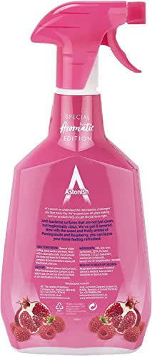 Astonish Special Aromatic Edition Multi-Purpose Anti-Bacterial Surface Cleanser Spray, Pomegranate and Raspberry Scent, 750ml, Pink - Image 3