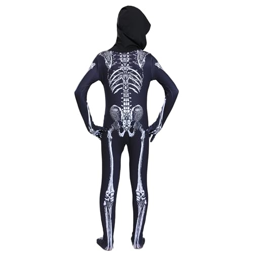 Disfraz completo esqueleto para niño Halloween miniatura 4