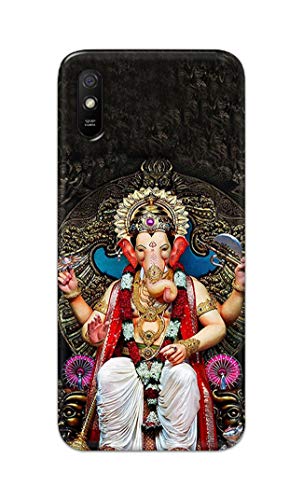 Image of PRINTFIDAA Lord Ganesh Bappa Moriya Printed Designer Hard Back Case Cover for Xiaomi Redmi 9A / Redmi 9i -(TY) MVN1010