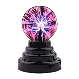 Combinación de gases de neón internos activados por energía eléctrica para crear un hermoso y encantador disfrute visual de bola de plasma.