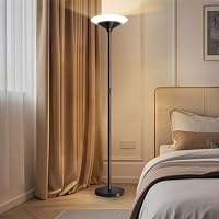 BBHome LED Deckenfluter, 27W Stehlampe LED Dimmbar mit Fernbedienung & Berührung, 3000K-6500K Stehlampe Wohnzimmer Modern für Wohnzimmer, Schlafzimmer, Büro, Schwarz – Ansicht 8