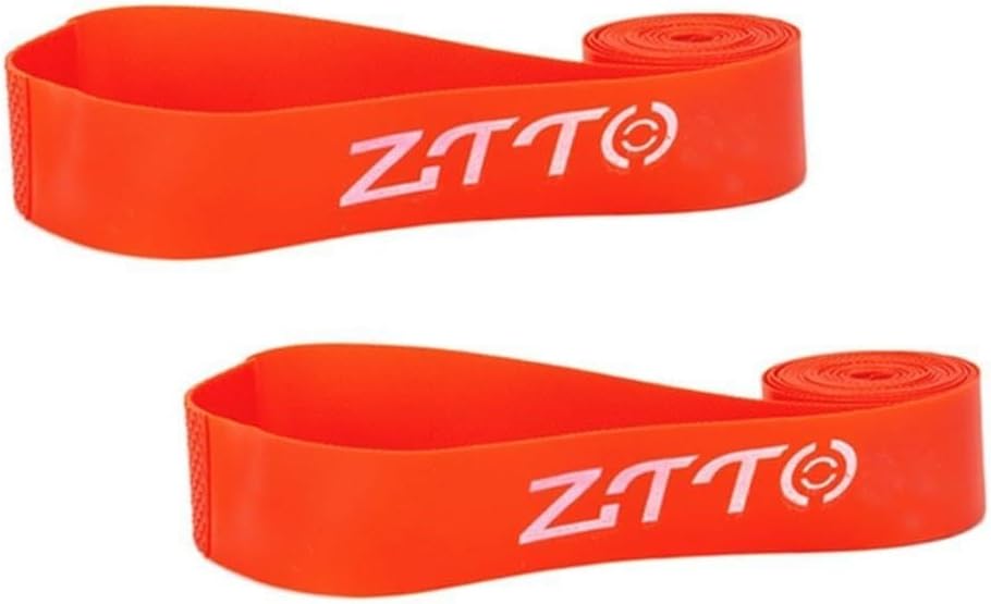 Cinta para llanta sin cámara para bicicleta de montaña 700C roja miniatura 1