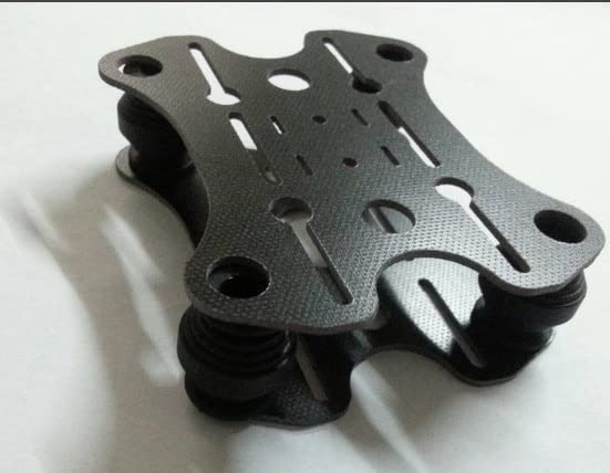 A4 Glass Fiber Anti-Vibration Frame Set+4 Rubber Balls for Quadcopter FPV System