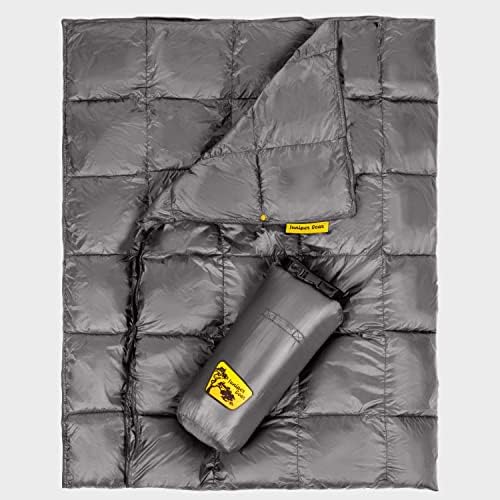 Juniper Gear Outdoor Camping Blanket - Premium Ultralight Puffy Blanket for Cold Weather - Down Alternative Camp Top Quilt, Compact, Packable, Lightweight for Travel, Backpacking, Hiking, Stadium