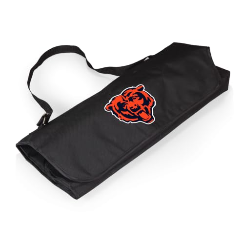 Image of Picnic TIME BBQ Apron Tote Pro Grill Set, (Black with Gray Accents)