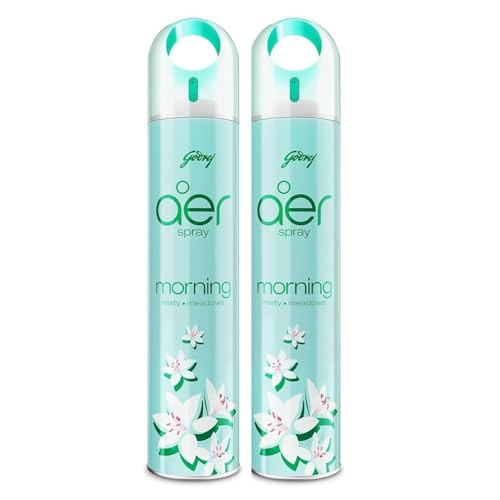 Godrej aer spray Home & Office Air Freshener - Morning Misty Meadows 300 ml (Pack of 2)