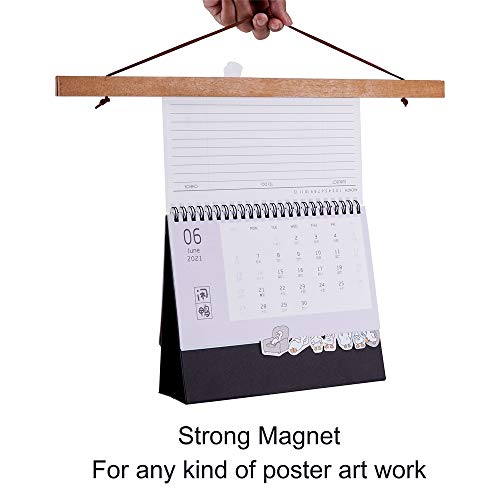 Ywlake Posterleiste Posterschiene Posterleisten, Magnet Magnetische Holz Poster Aufhänger Halter Rahmen Leisten Bild Bilder Bilderrahmen… – Ansicht 4