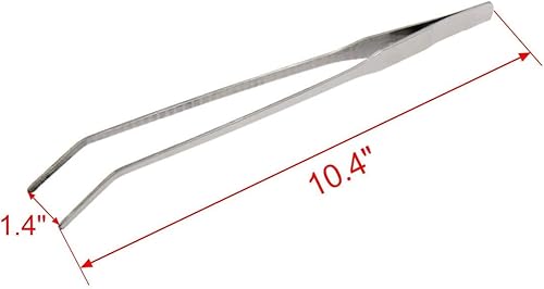 Miniatura 7 de Utoolmart Pinzas para plantas de acuario, pinzas rectas de acero inoxidable, pinzas de acuario extralargas de 18.9 in, para pecera, herramientas de