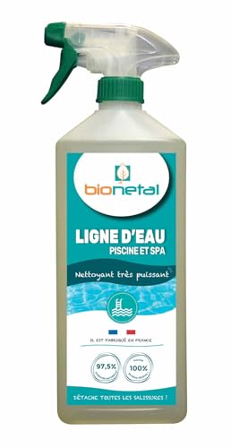 BIONETAL Nettoyant Ligne d'Eau Piscine 750ml – Puissant et Écologique – Élimine Rapidement les Graisses et Dépôts