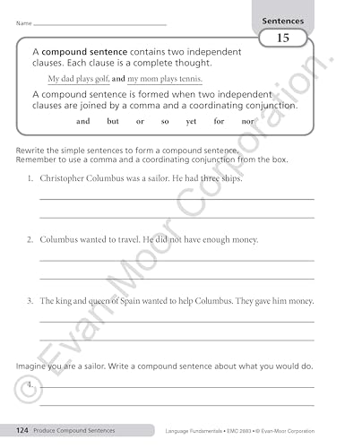 Evan-Moor Language Fundamentals, Grade 3