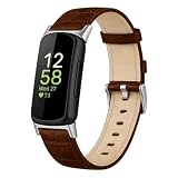 Cinturino di ricambio in pelle compatibile con Fitbit Inspire 3, One Size