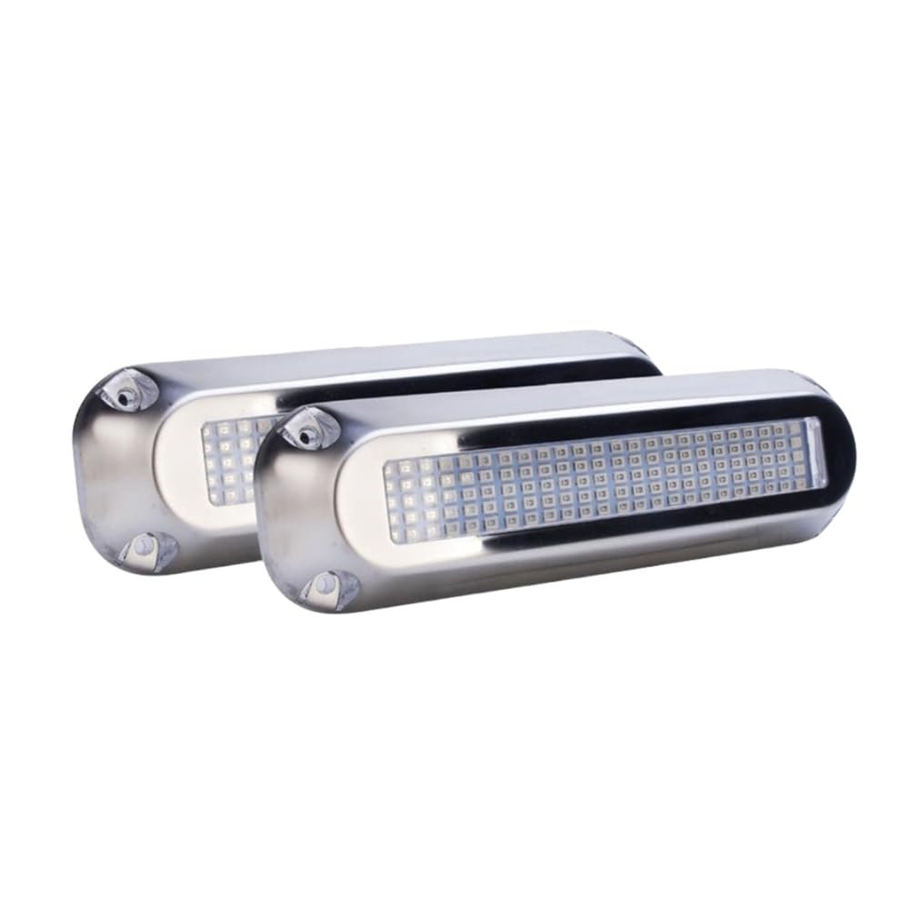 2 Luces de Navegación Sumergibles de 120 LED, 12 V/24 V, Luz, Impermeables, para Embarcaciones Marinas.