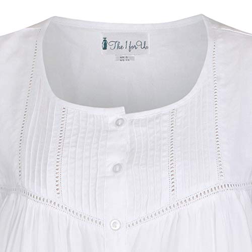 The 1 for U Naomi 100% Cotton Sleeveless Nightgowns for Women - XS - 3X4