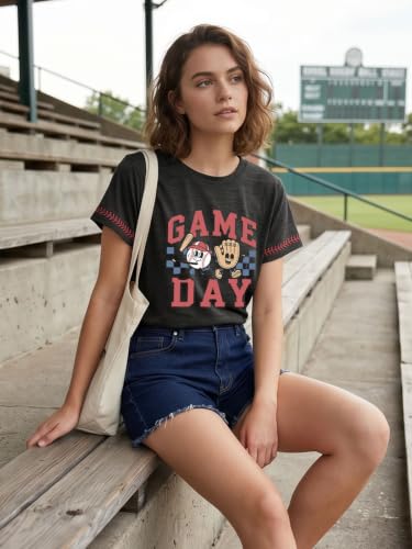 Image of Football Shirts for Women Game Day T Shirts Football Outfits