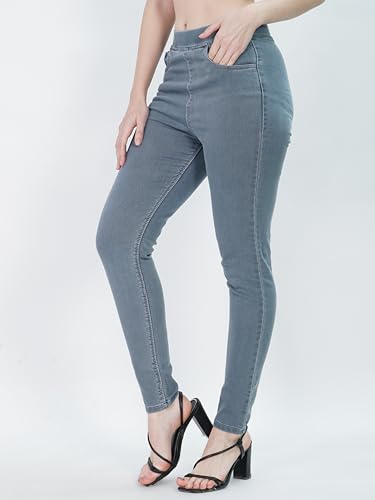 Image of Black Denim Fix Elastic Women Denim Jegging
