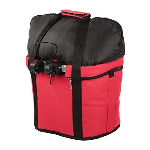 Rvest Fahrradkorb Vorne,fahrradkorb Hund,Fahrradkorb Wasserdicht Abnehmbar Fahrrad Vorne Lenker Korb Haustier Katze Hund Tragetasche Zum Radfahren Cover