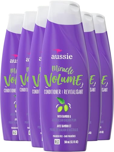 Aussie For Fine Hair, citrus,floral Volume Shampoo, W/Plum and Bamboo, 5.55pounds (Pack of 6)