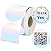 Direct Thermal Labels Stickers Round Watercolor Rounds Small Business Thermal Stickers 2 Inch Multi-Purpose Thermals Stickers Labels Inventory, Color Coding, Address, Name Tag 500 Pcs/Roll (Round)