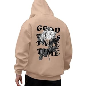 Generisch Good Things Hoodie Beige Herren
