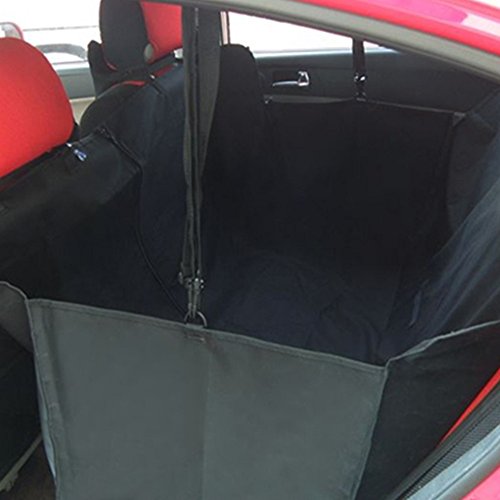 Minidiva® Opvouwbare waterdichte dog auto veiligheidshammock seat cover voor pets zwart
