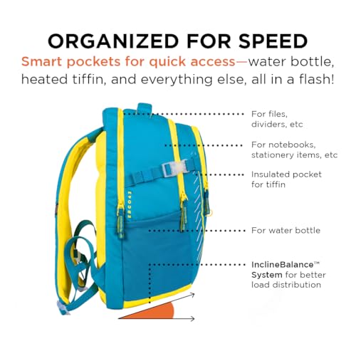 Image of Ergo43 Classic Ergonomic School Bag | Posture & Spine Support, Lumbar Padding, Lightweight | 34L Daily School Backpack
