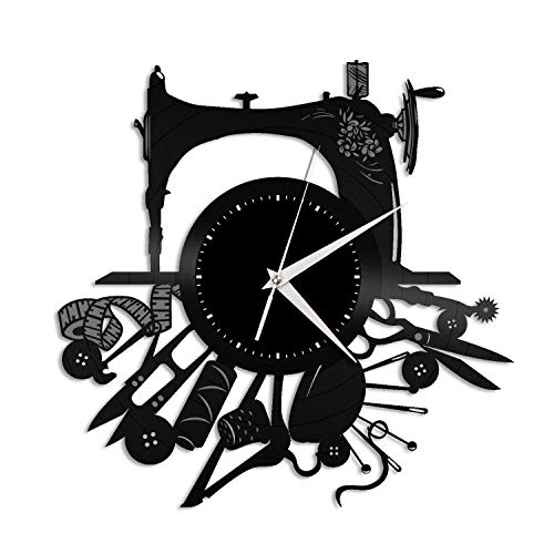 Horloge vinyle couture pour décorer votre atelier de mode - 2