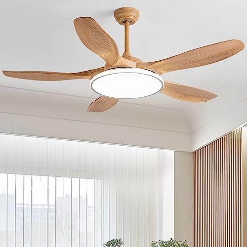 Ventilateur de plafond avec lampe LED 60W et télécommande pour salon - 5