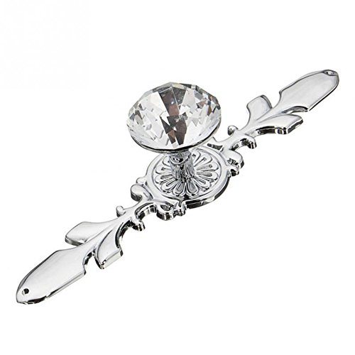 Boutons de porte en verre cristal transparent à trou unique pour relooker vos tiroirs de commode