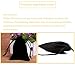 DTOL Velvet Cloth Jewelry Bags, Small Gift Pouches Drawstring Bags for Party, Travel Portable, Christmas, Festival, Makeup Favor Organizer Storage Holder Bags, 3x4 Inch 50 Pieces Black